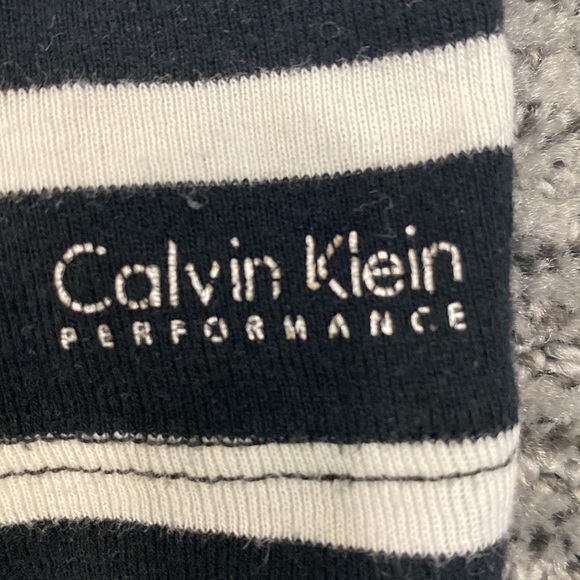 Calvin Klein striped long sleeved top- fair condition performance product - Picture 3 of 3